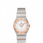Omega Constellation 24mm Steel & 18ct Rose Gold Ladies Watch