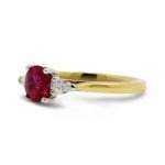 18ct Yellow Gold Ruby and Diamond Cocktail Ring