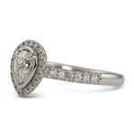 Platinum “Skye” Pear Brilliant Cut Diamond Ring