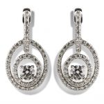 18ct White gold diamond Earrings