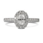 Platinum “Skye Oval” Diamond Ring