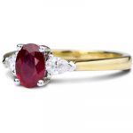18ct Yellow Gold Ruby and Diamond Ruby Cocktail Ring