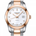 Conquest Classic Silver and Rose Gold Automatic