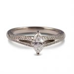 Platinum Marquise Cut .51ct Diamond Ring