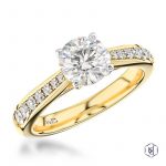 18ct Yellow Gold 0.81ct Diamond Engagement Ring