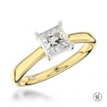 18ct Yellow Gold and Platinum 0.70ct Diamond Engagement Ring