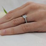 Platinum 0.90ct Diamond Engagement Ring