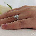 Platinum Skye pear 0.59ct Diamond Engagement Ring