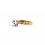 18ct Yellow Gold 0.81ct Diamond Engagement Ring