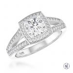 Platinum 0.63ct Diamond Engagement Ring