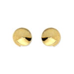 9ct Yellow Gold Circle Stud Earrings