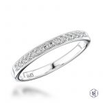 Platinum 0.15ct Diamond Memoire Engagement Ring