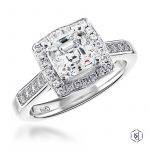 Platinum Bowen Asscher 0.97ct Diamond Ring