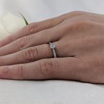Platinum 0.23ct Memoire Diamond Engagement Ring