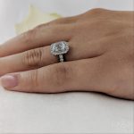 Platinum Skye Emerald Cut 1.05ct Diamond Ring