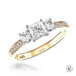 18ct Yellow Gold 0.68ct Diamond Engagement Ring