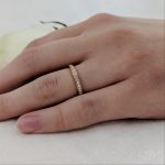 18ct Rose Gold Memoire 0.15cts Diamond Engagement Ring