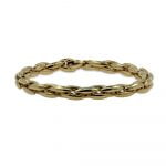 9ct yellow gold  long link bracelet