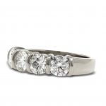 Platinum 2.04ct Diamond 4 stone Engagement Ring