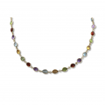 9ct Yellow Gold Multi Gem Necklace