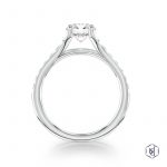 Platinum 0.76ct Diamond Valentia Engagement Ring