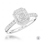 Platinum 0.67ct Diamond Engagement Ring