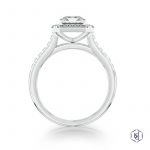 Platinum Skye Emerald Cut 1.05ct Diamond Ring