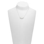18ct White gold Mikimoto pearls in motion necklace