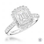 Platinum and 1.52ct Diamond Engagement Ring