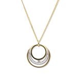 9ct Yellow Gold Dimaond Loop Necklace