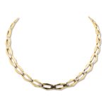 9ct Yellow and White Gold Polished Necklace