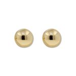 9ct Yellow Gold Polished 9mm Stud Earrings