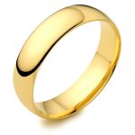 18ct Yellow Gold Light Court Wedding Ring