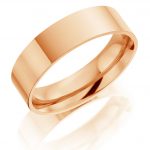 9ct Rose Gold Flat Court Wedding Ring