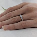 Platinum 3 stone 1.09ct Diamond Engagement Ring