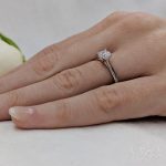 Platinum 0.62ct Diamond Engagement Ring