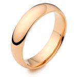 18ct Rose Gold Medium Court Wedding Ring
