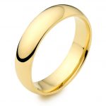 9ct Yellow Gold Medium Court Wedding Ring