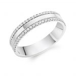 18ct White Gold 0.15ct Diamond Wedding Ring
