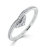 Platinum 0.22ct Diamond Wedding Ring