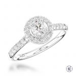 Platinum 0.61ct Diamond Engagement Ring
