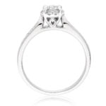 18ct White Gold 0.32ct Diamond Cluster Engagement Ring