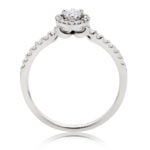 18ct White Gold 0.40ct Diamond Pear Engagement Ring