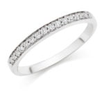 18ct White Gold 0.12ct Diamond Wedding Ring