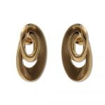 9ct Yellow Gold Double Oval Stud Earrings