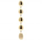 9ct Yellow Gold Satin/Polished Earrings