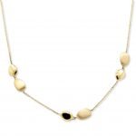 9ct Yellow Gold Pebble Necklace
