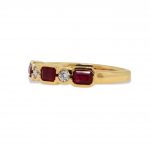 18CT Yelow Gold Ruby and Diamond Ring Ruby