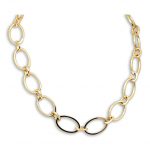 9CT Yellow Gold Oval Link Necklace